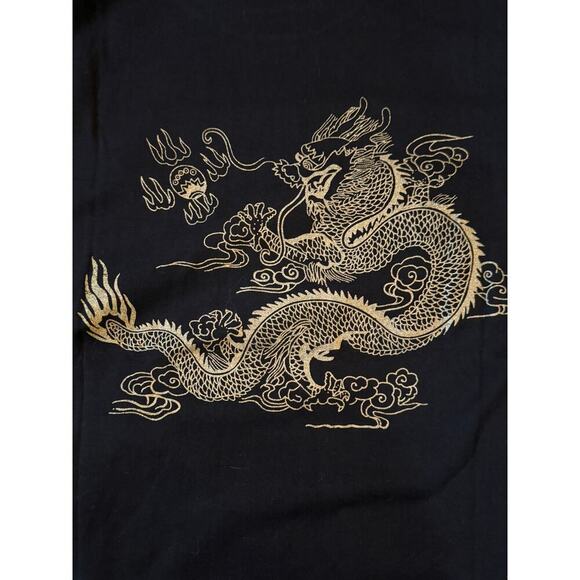 NWT Hao Han Shirt Size Small Dragon Black 100% Cotton 80s Chinese Dragon - Picture 8 of 8